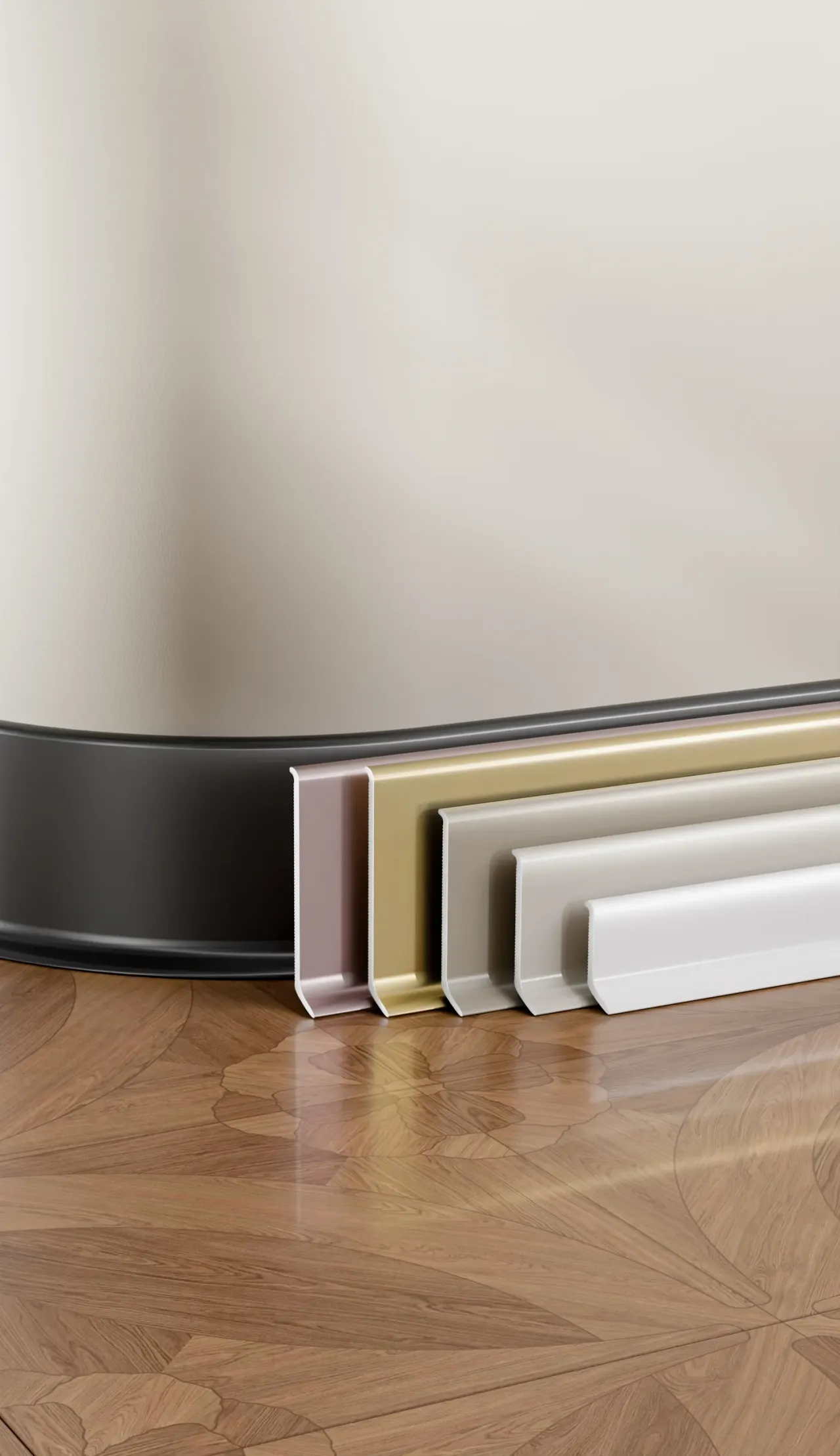 Aluminium skirting board RMS-A-02