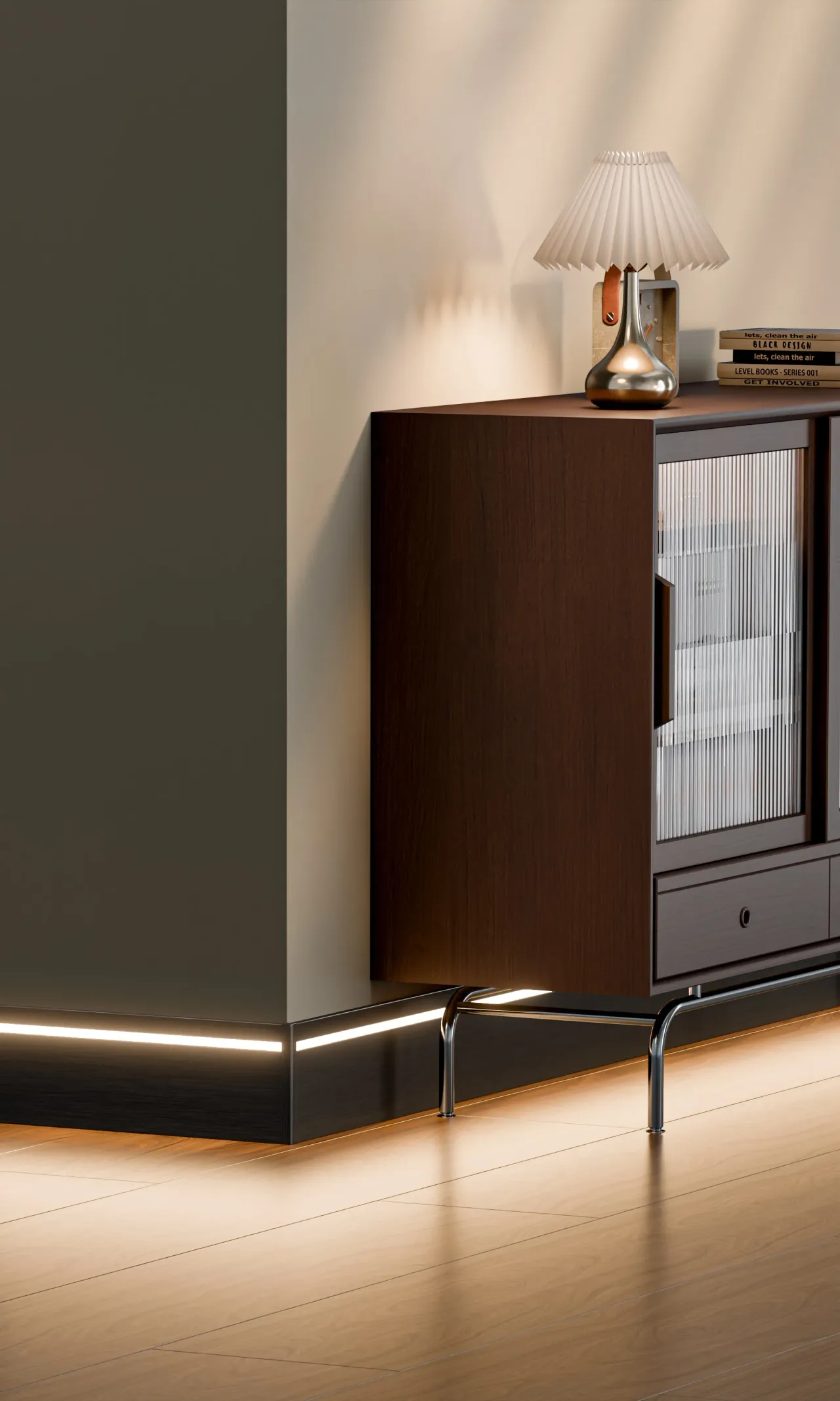 Aluminium skirting board RMS-A-03