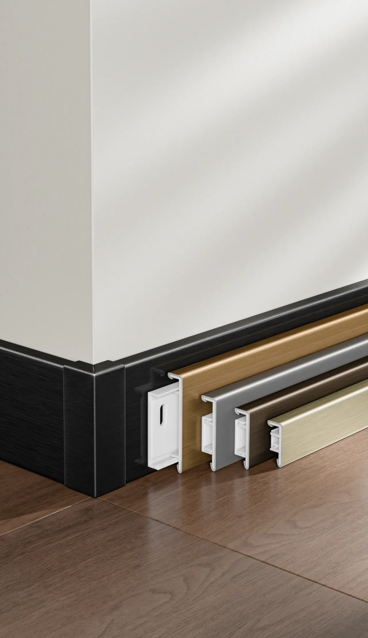 Aluminium skirting board RMS-A-17