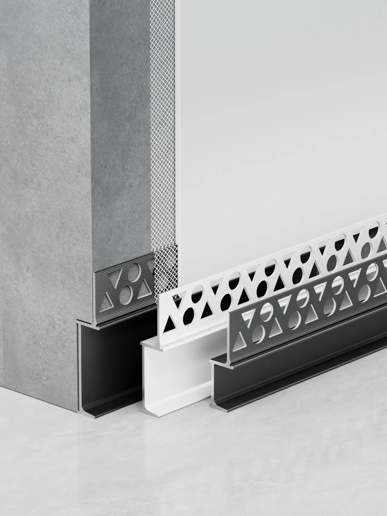 Aluminium skirting board RMS-A-31