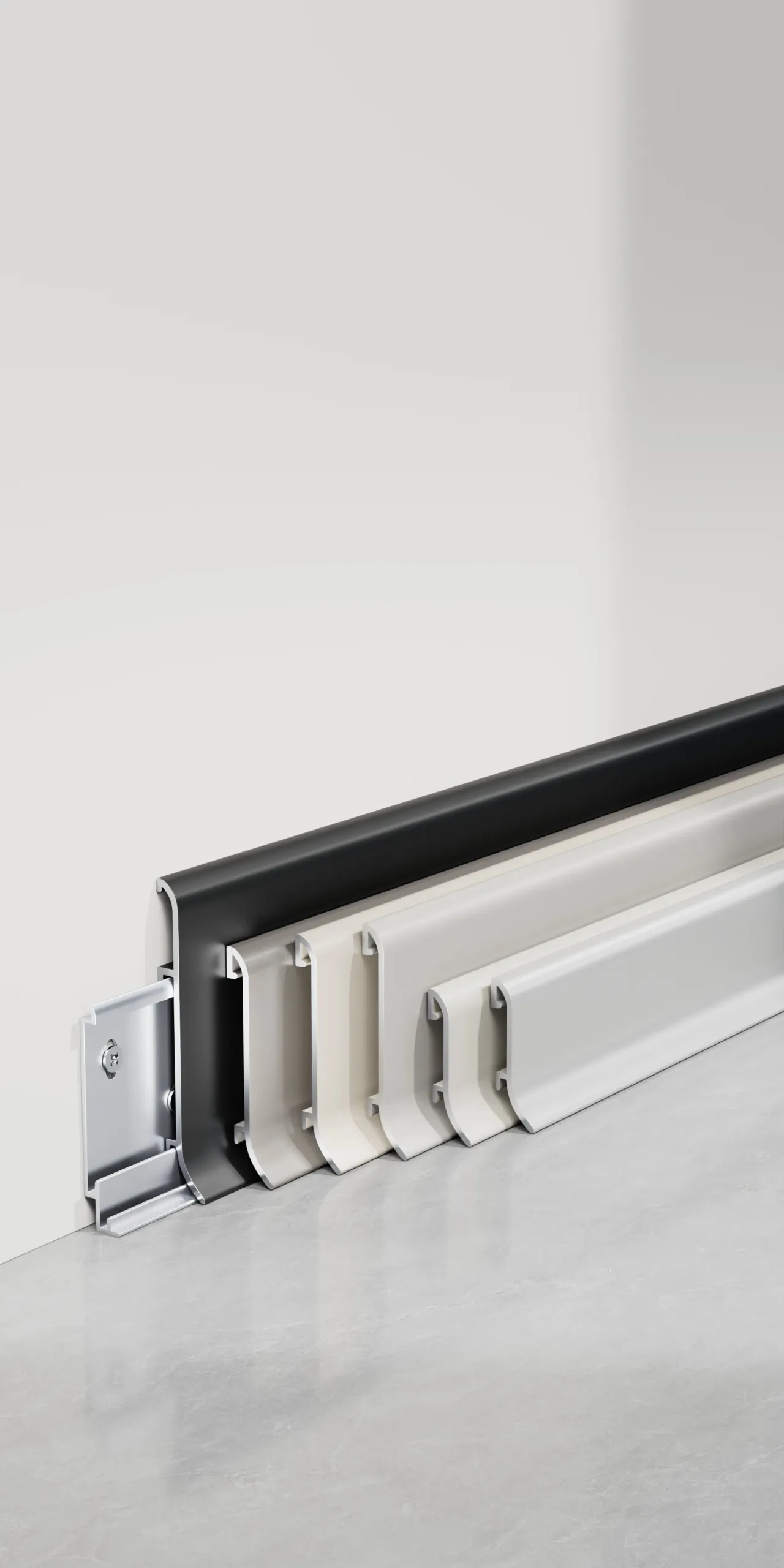 Aluminium skirting board RMS-A-33