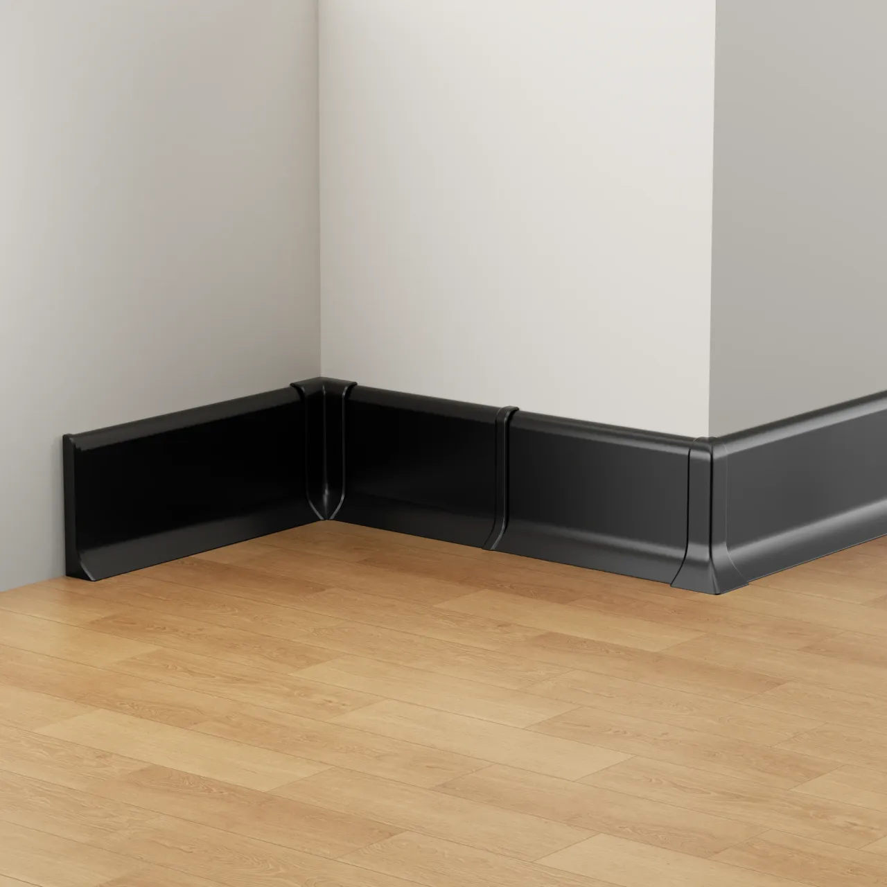Installation example for skirting board RMS-A-39