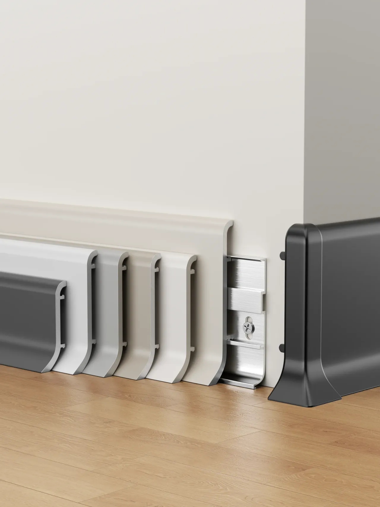 Aluminium skirting board RMS-A-39